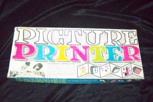 Vintage PICTURE PRINTER Arnold Toy Stamp Block Play Set
