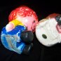 Vintage Raggedy Ann & Andy Plastic Candleholder Candles