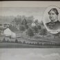 Antique 1870s JOHN HAIGH Mine in Bedford Co PA Woolen Mills Lithograph Print