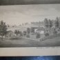 Antique 1870s JOHN HAIGH Mine in Bedford Co PA Woolen Mills Lithograph Print
