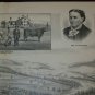 Antique 1870s F.H Hagerman Valley Farm Bradford Co PA Lithograph Print