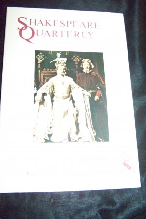 Shakespeare Quarterly Scholarly Journal Folger Library vol 30 #2 Spring 1979