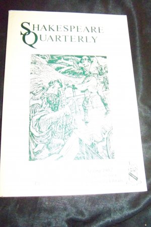 Shakespeare Quarterly Scholarly Journal Folger Library vol 33 #1 Spring 1982
