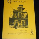 Shakespeare Quarterly Scholarly Journal Folger Library vol 27 #1 Winter 1976