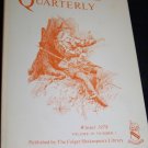 Shakespeare Quarterly Scholarly Journal Folger Library vol 29 #1 Winter 1978