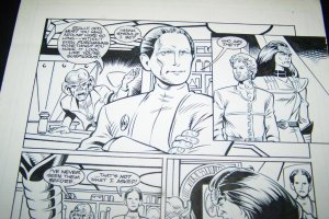 Original STAR TREK DEEP SPACE 9 Leonard Kirk Malibu Comic Book Art