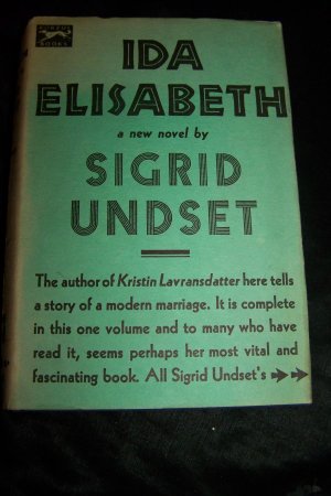 Vintage 1933 Ida Elisabeth by Sigrid Undset 1st Edition Book