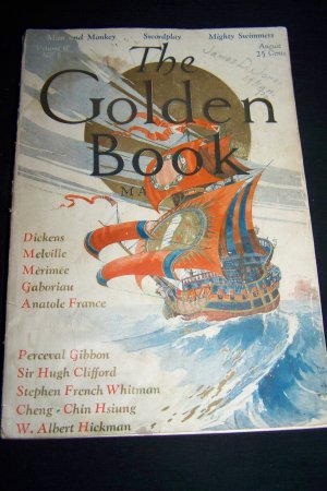 Vintage GOLDEN BOOK August Aug 1925 Herman Melville
