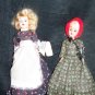 Vintage 1960s Hard Plastic Colonial Dress 8" Fashion Doll Lot