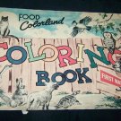 Vintage Food Colorland Coloring Book First National Stores Premium New England Advertising Booklet