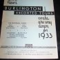 Vintage 1933 Burlington Escorted Tours Railroad Brochure