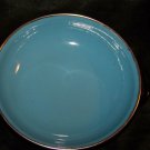 Vintage 1960s Porcelain Metal Enamelware Blue Bowl Yugoslavia