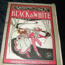 Antique BLACK & WHITE Christmas December, 1902 Art Illustrated Print Magazine