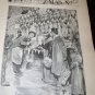 Antique BLACK & WHITE Christmas December, 1902 Art Illustrated Print Magazine