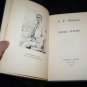 Vintage 1936 MORE POEMS A.E Housman HC Knopf Poetry Book