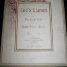 Antique/Vintage 1914 LIFE'S GARDEN Fred Jacobs Smith Sheet Music