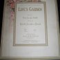 Antique/Vintage 1914 LIFE'S GARDEN Fred Jacobs Smith Sheet Music