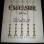 Antique 1900 EXCELSIOR Shapiro Bernstein Sheet Music