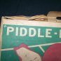 Vintage 1950s PIDDLE-PADDLE Travel TABLE TENNIS Set Game