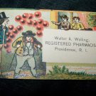 Antique Registered Pharmacist Victorian Chromolithograph Calling Business Card