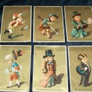 Antique 1881 Gold Boy: Jockey, Soldier, Gentleman Chromolithograph Victorian Tradecard Lot 6