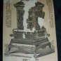 Antique Child Snow Shoes Stove Chromolithograph Victorian Trade Card Tradecard