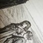Antique THE REPRIMAND Carl Schloesser, Leopold Lowenstam Etching Art Print