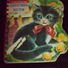 Vintage 1960s CHRISTMAS KITTEN Sturdi-Countour Book