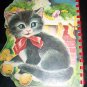 Vintage 1960s CHRISTMAS KITTEN Sturdi-Countour Book