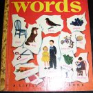 Vintage THE LITTLE GOLDEN BOOK OF WORDS Illustrated by Gertrude Elliott