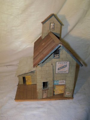 Antique Vintage 1930s Handmade FEED STORE BARN Farm Model
