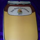 Vintage 1977 WINNIE THE POOH CALENDAR Illustrated Pictures