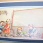 Antique Victorian Trade Card Children Chalkboard Lot 2
