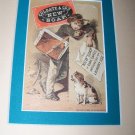 Victorian Colgate Soap Newspaper Boy Dog Trade Card