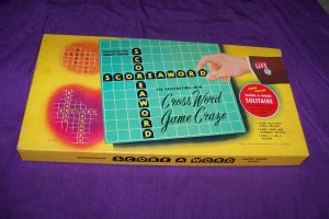 Vintage 1953 Score-A-Word Transogram Board Game
