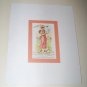Antique Victorian Trade Card Little Girl Chromo Litho