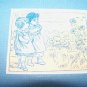 Antique Victorian Trade Card Playing Children Lot 4 Mat