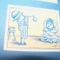 Antique Victorian Trade Card Playing Children Lot 4 Mat