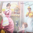 Antique Victorian Trade Card Safe Yeast Mother Children