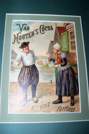Antique Victorian Trade Card Van Houten's Dutch Cocoa