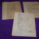 Vintage 1920s NY CT NJ Topographical Map Stamford, Ramapo, Carmel Lot 3