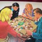 Vintage 1968 STRATEGY POKER Card Game w/Vinyl Mat Milton Bradley COMPLETE