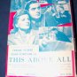Vintage 1941 This Above All by Eric Knight HC/DJ Book