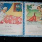 Vintage THE RHYME BOOK Saalfield Illustrated Linenette PB