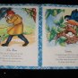 Vintage THE RHYME BOOK Saalfield Illustrated Linenette PB