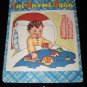 Vintage THE RHYME BOOK Saalfield Illustrated Linenette PB