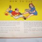Vintage 1949 My Animal Book Stencil Play Book for Eye Hand Book