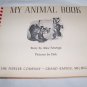 Vintage 1949 My Animal Book Stencil Play Book for Eye Hand Book