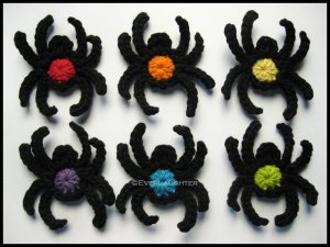 Crochet Spider Applique Pattern