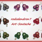 Soutache earrings sweet and sexy - Pearls in Love